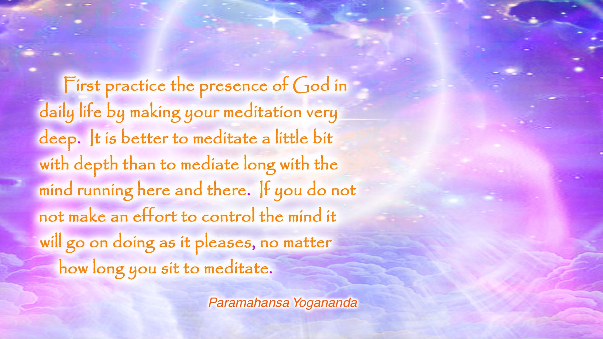 Yogananda deep meditation wallpaper